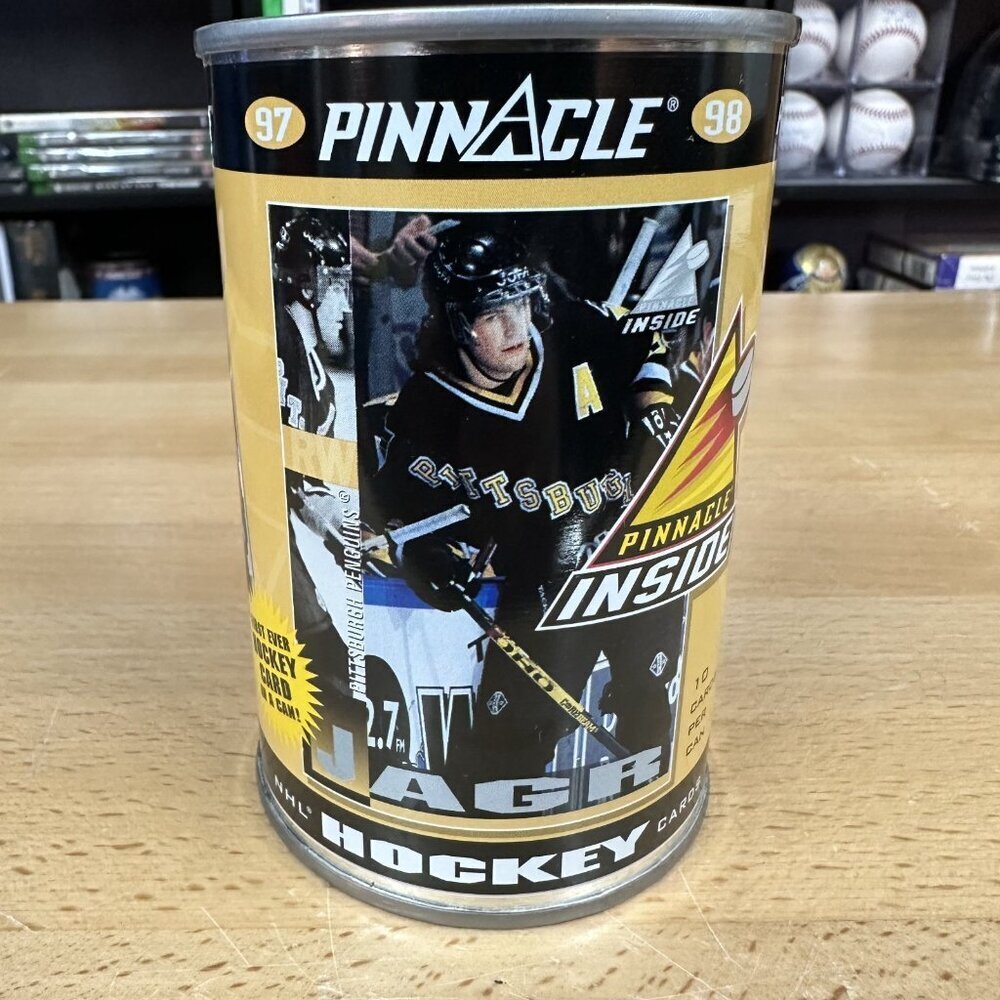 1997-98 Pinnacle Inside Sealed Can / Pack Jaromir Jagr Factory Sealed